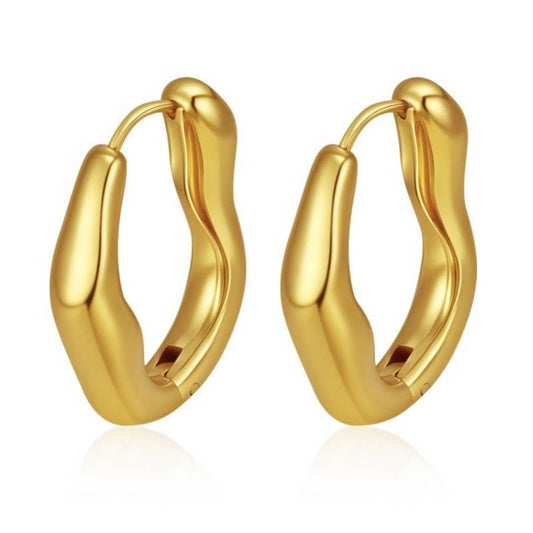 Gold Dipped Warped Hoops