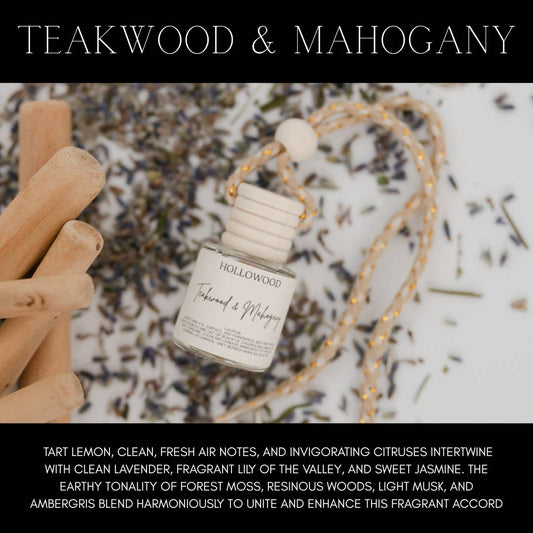 Teakwood & Mahogany- CAR DIFFUSER