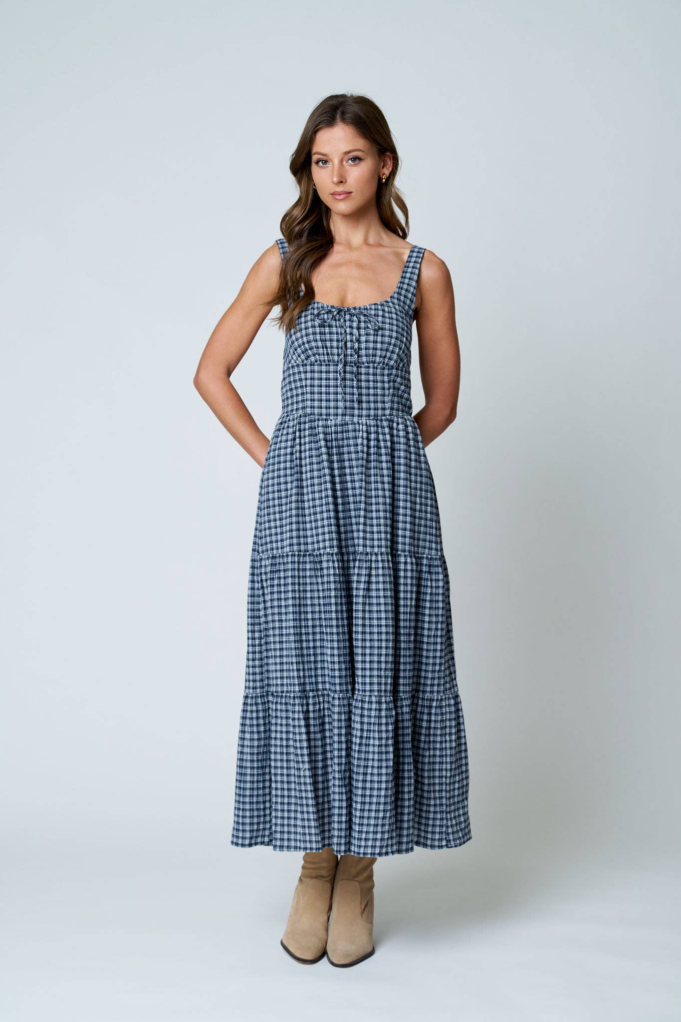 Plaid Around Dress