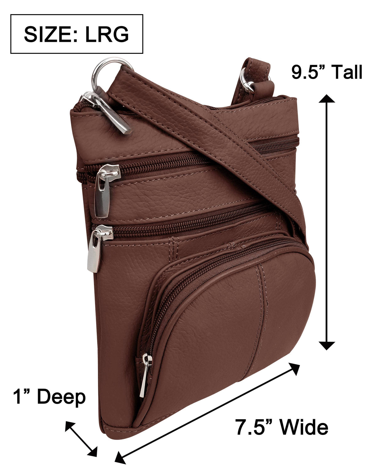 The Sarah Crossbody- Brown