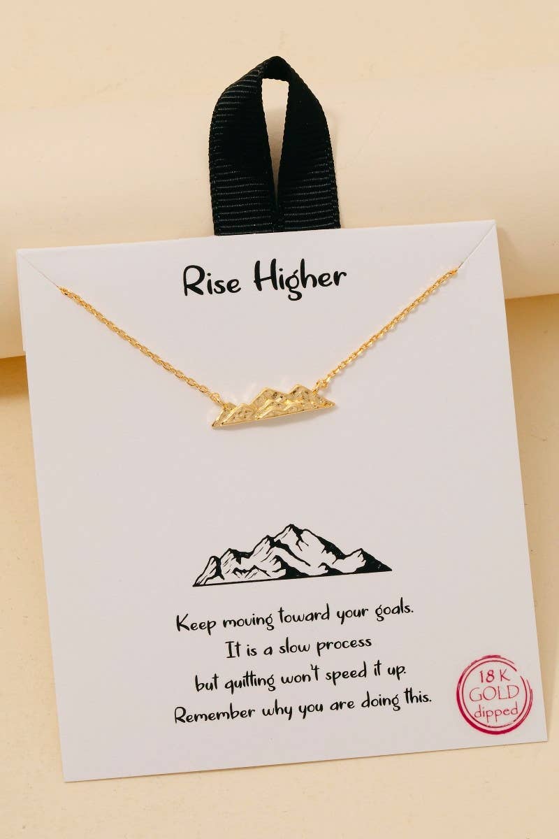 Gold Dipped Mountain Necklace