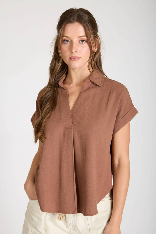 The Kayla Top- Almond