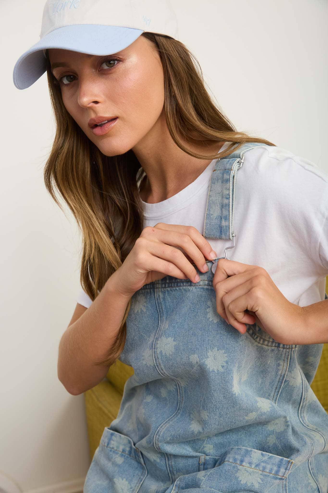 Dandelion Overall Denim Dress