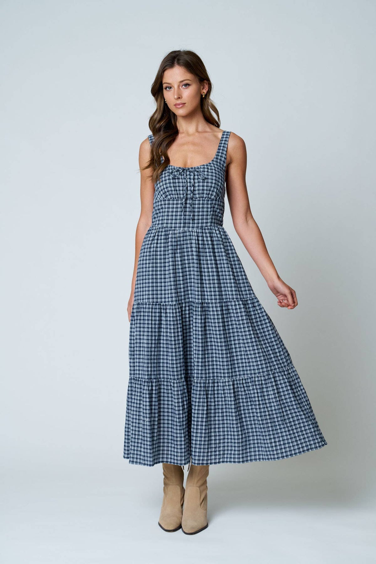 Plaid Around Dress