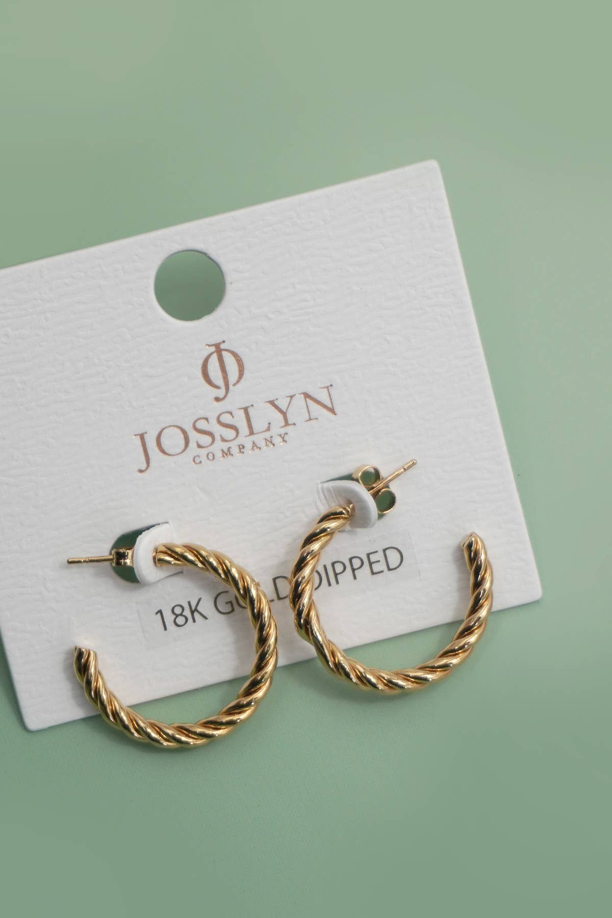 Gold Dipped Rope Hoops