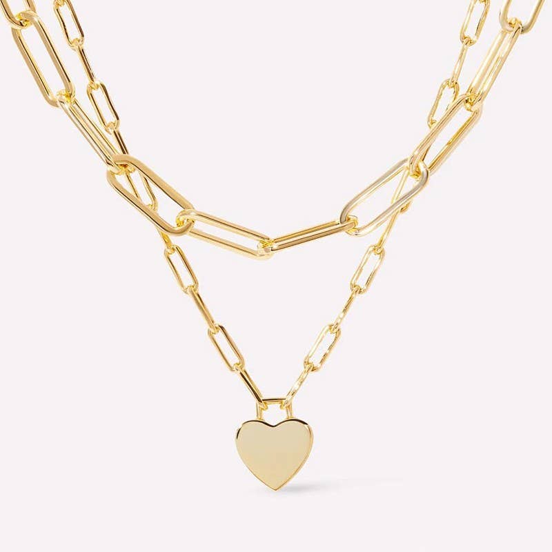 Lottie Necklace | 18K Dipped Gold