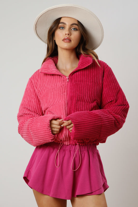 Corduroy Jacket | Pink