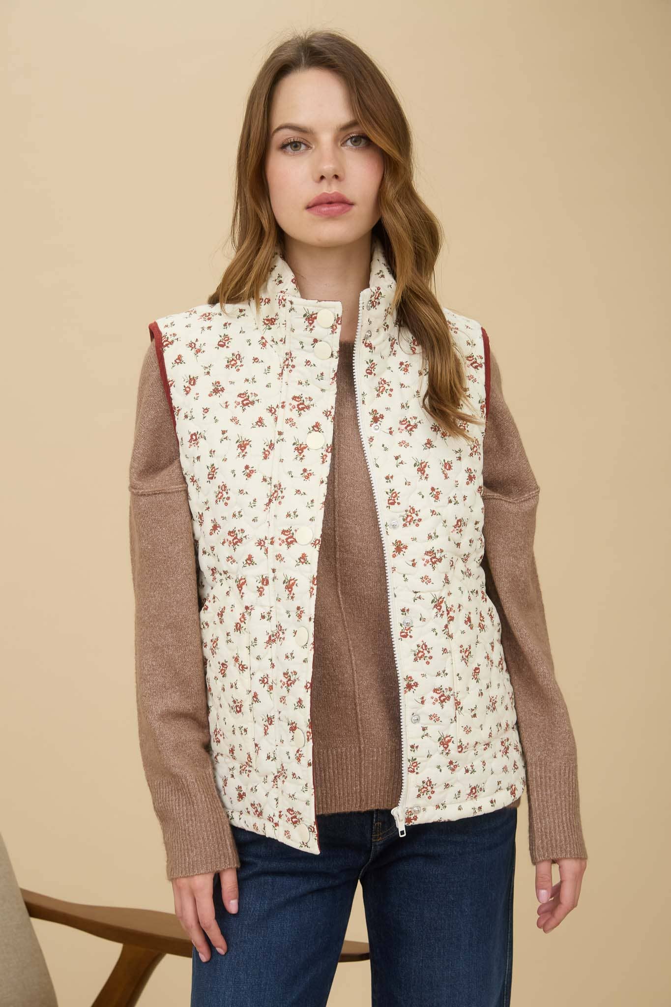 Blooming Fall Vest