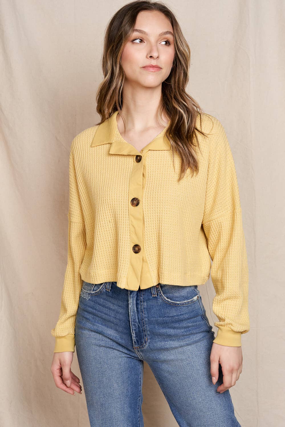 Sunny Waffle Top
