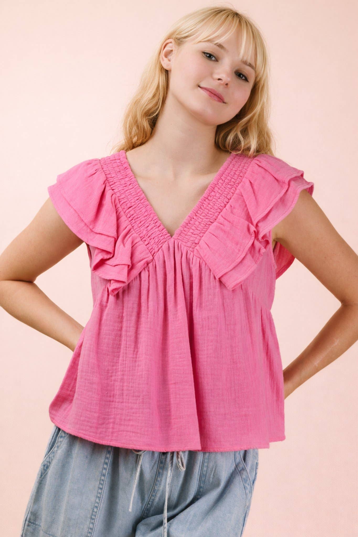 Summer Days Top- Pink