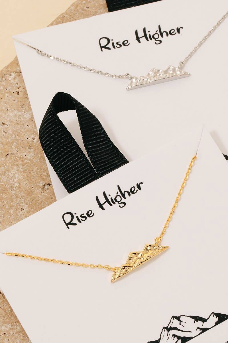 Gold Dipped Mountain Necklace