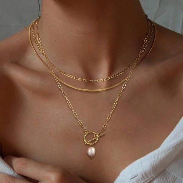 18K Dipped Tiffany Necklace
