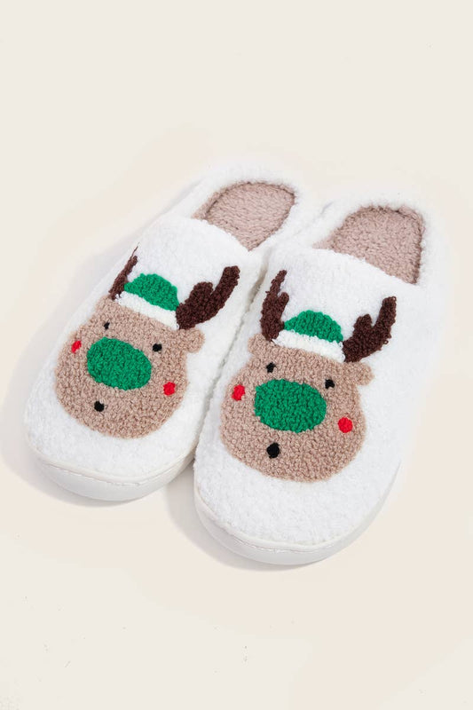 Reindeer Christmas Slippers