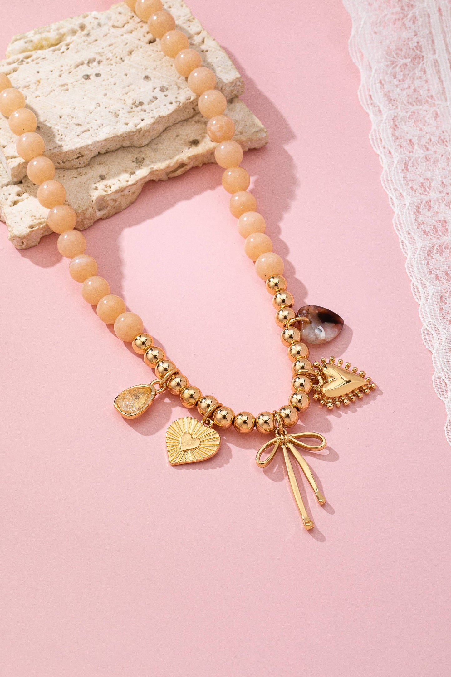 Beaded Heart Necklace