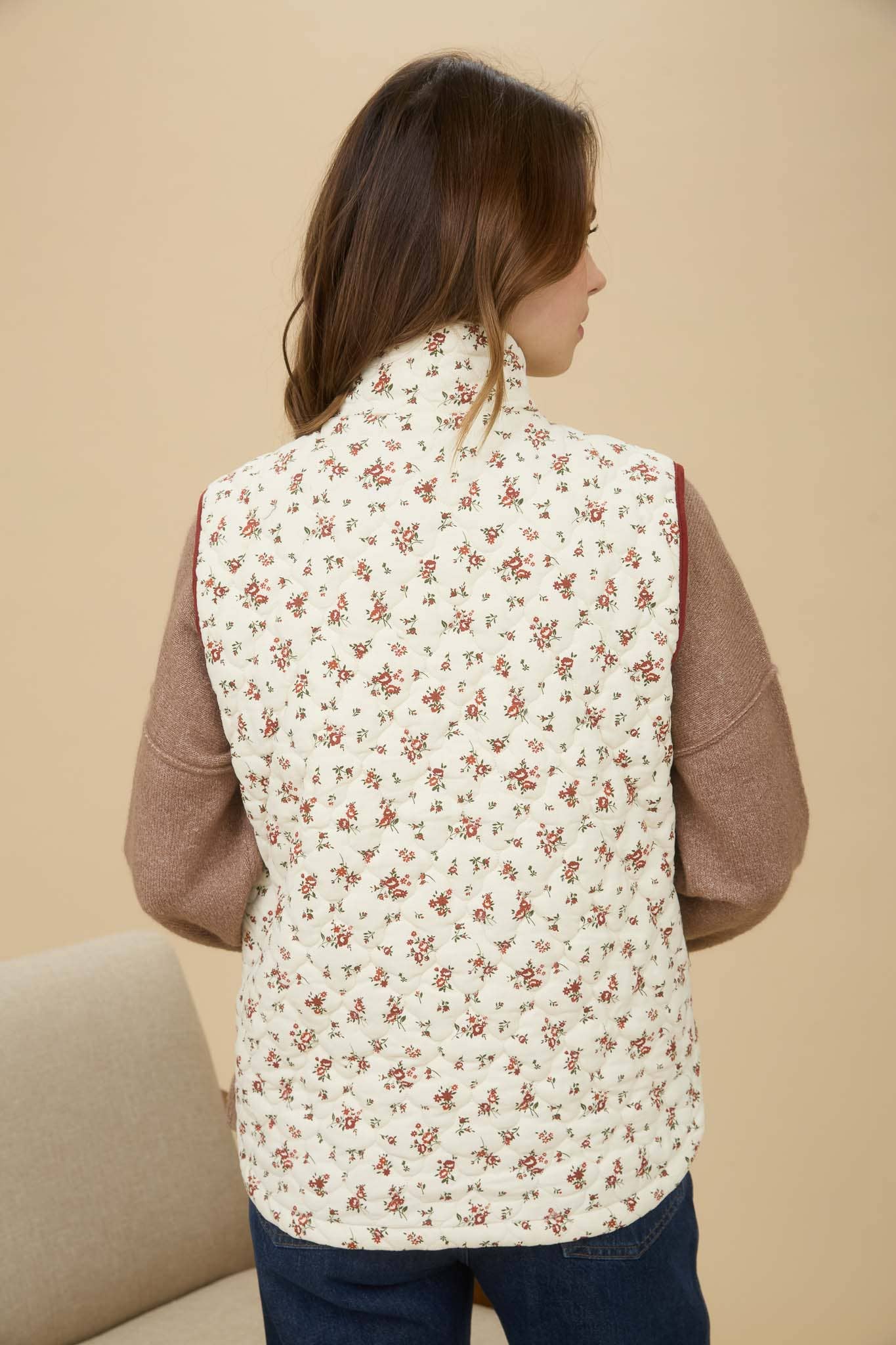 Blooming Fall Vest