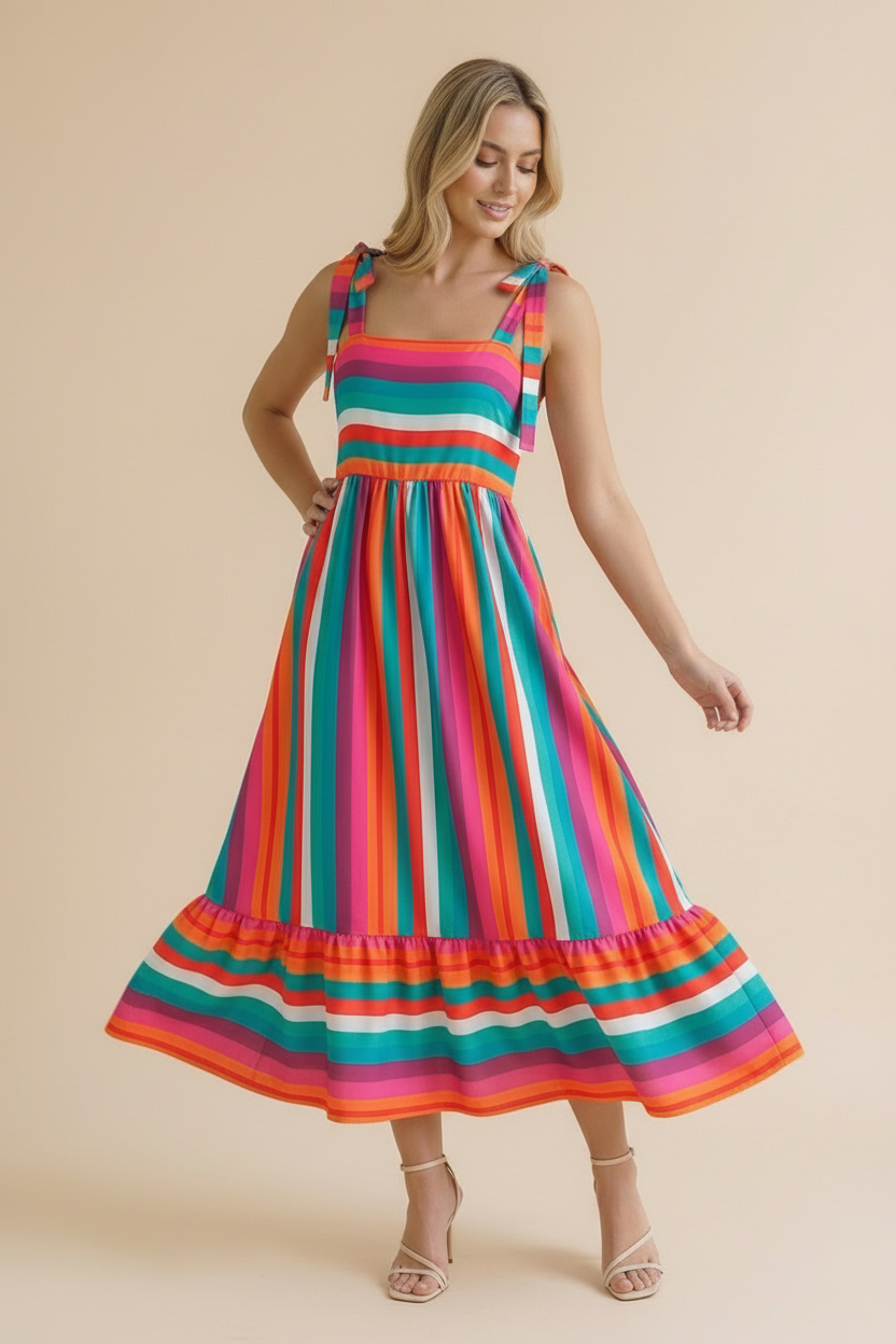 Vibrant Summer Maxi Dress