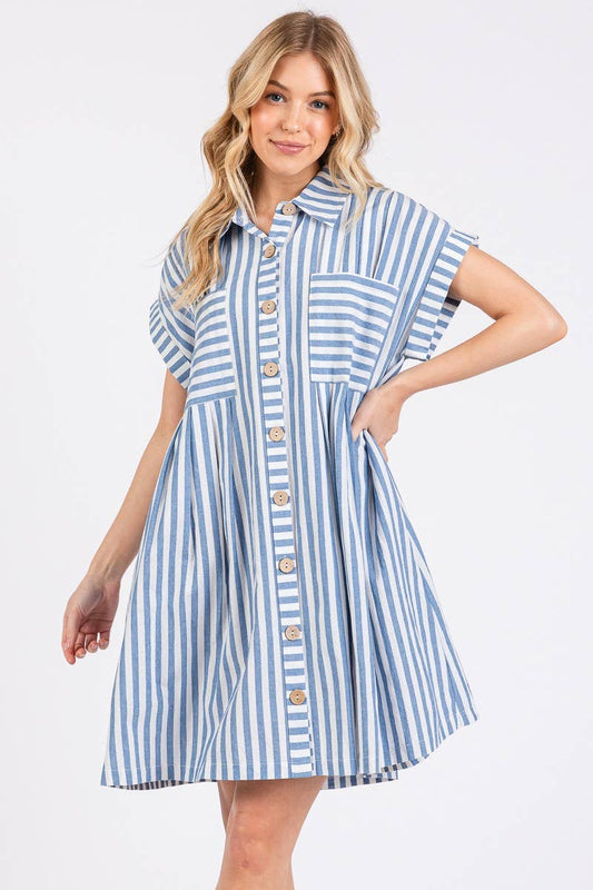 The Bluebell Button-Up Dress