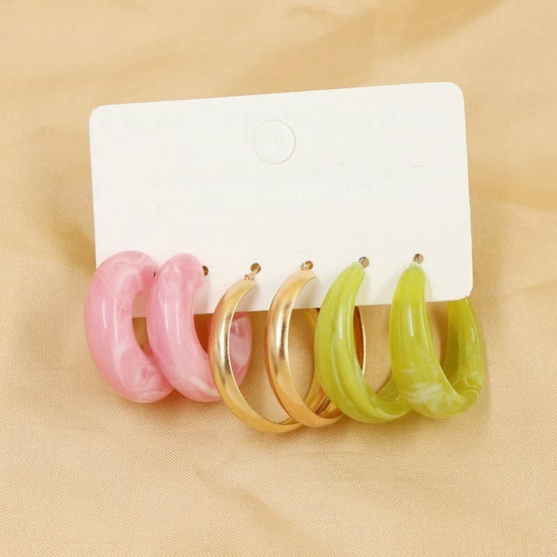 Multi Hoop Trio Earrings