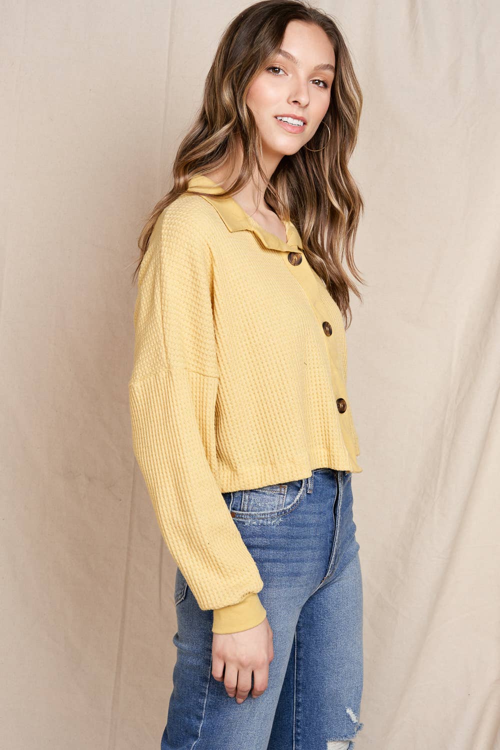 Sunny Waffle Top