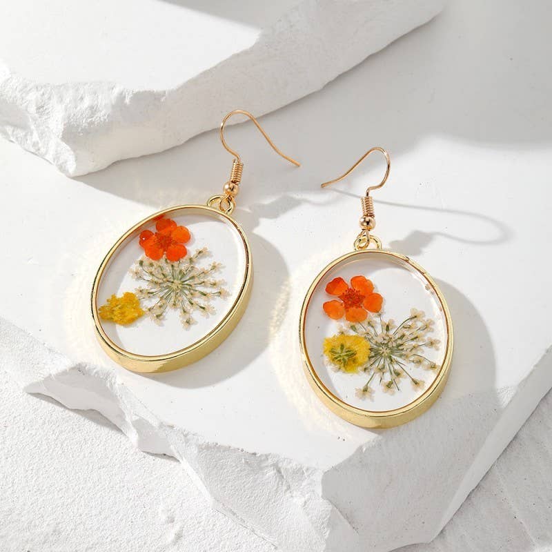 Dried Flower Earrings