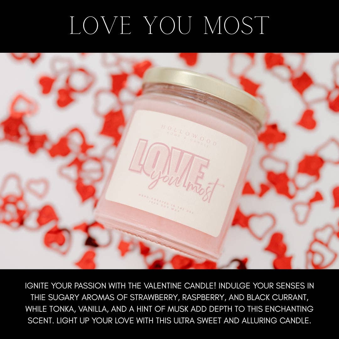 Valentine Candle: 8 OZ