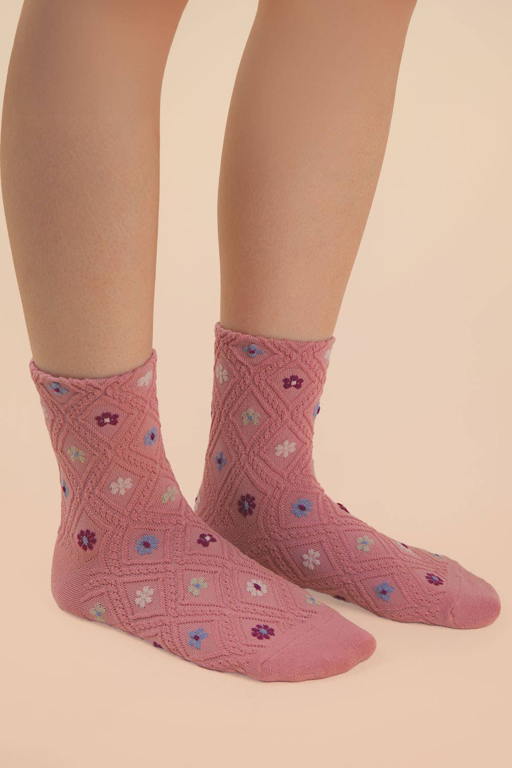 Floral Socks (Pink)