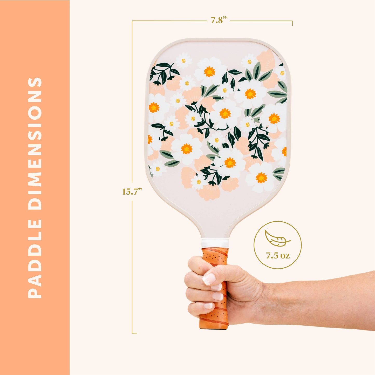 Flower Talk Pickleball Paddle