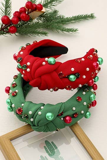 CHRISTMAS HEADBAND- Green