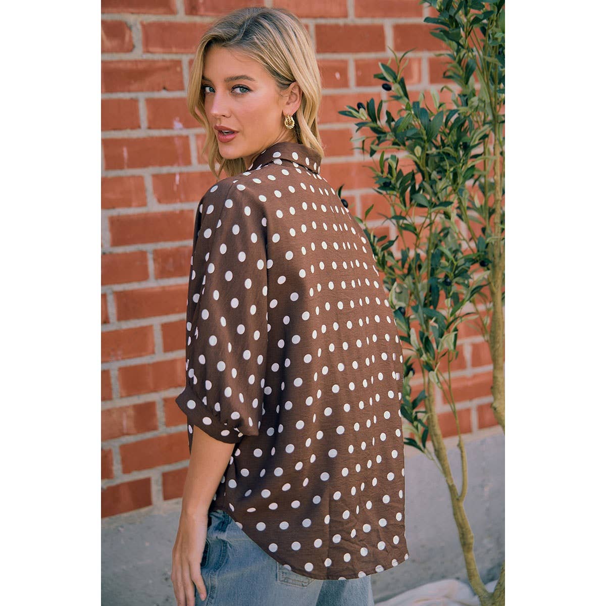 The Dotty Dolman Top