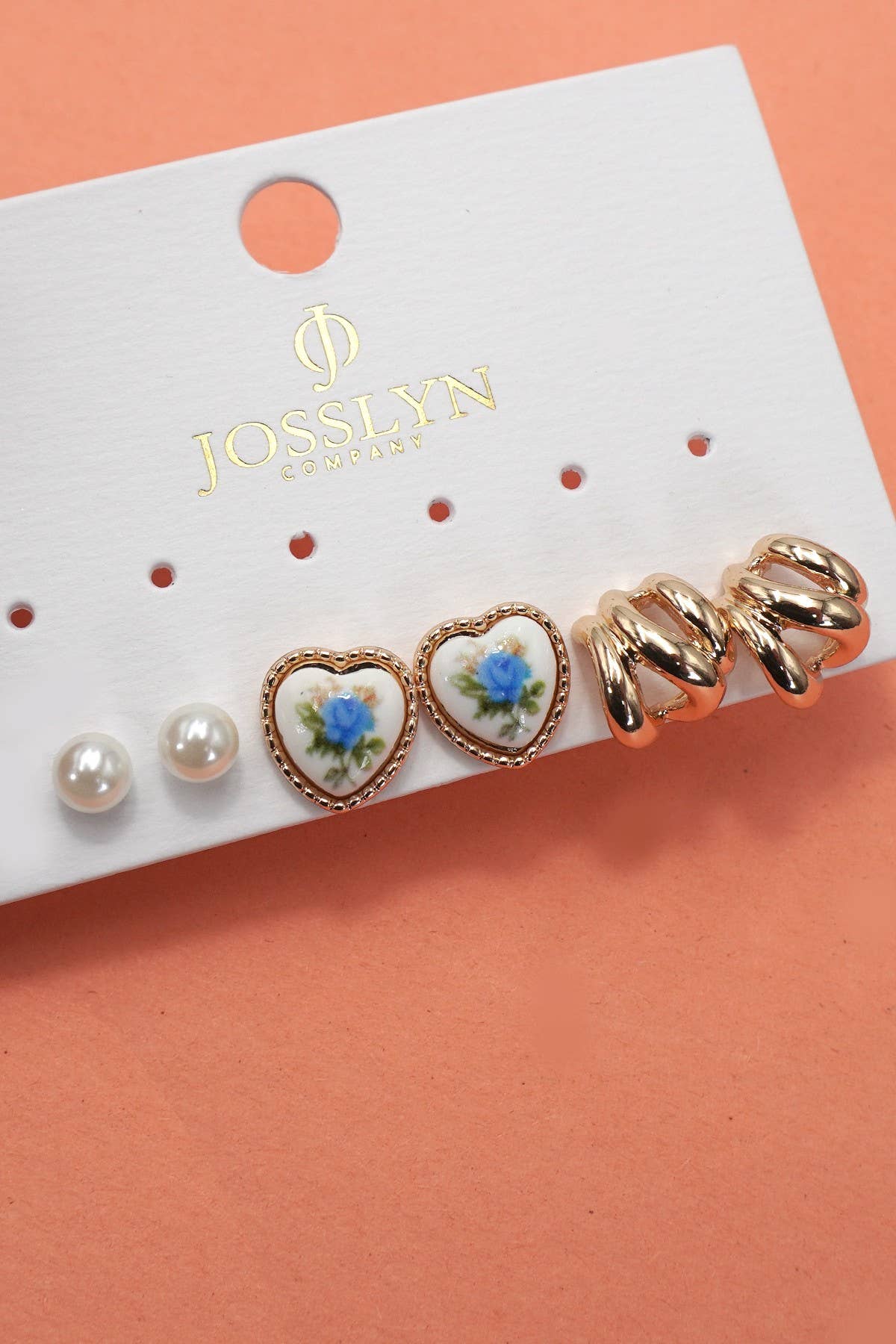 Heart Trio Earrings