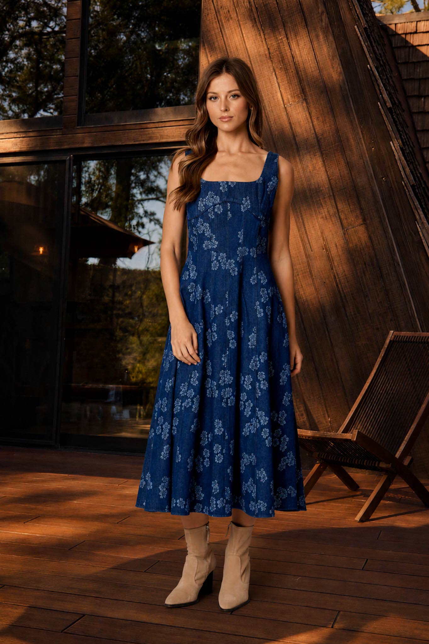 Blue Jean Baby Jaquard Dress