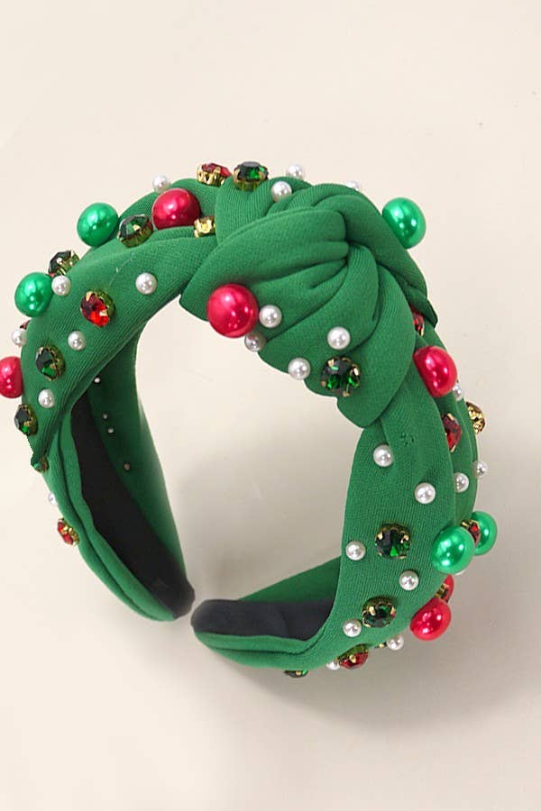 CHRISTMAS HEADBAND- Green