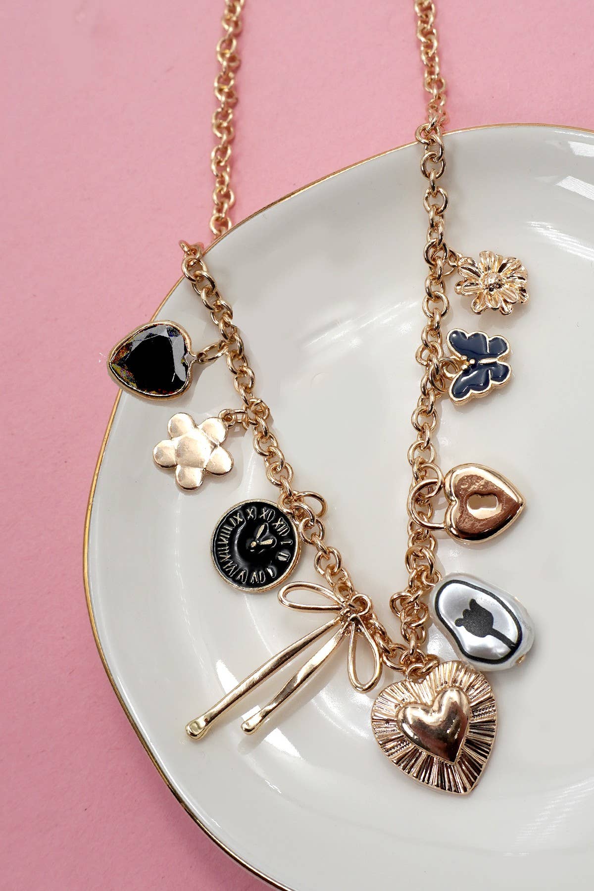 Charming Hearts Charm Necklace