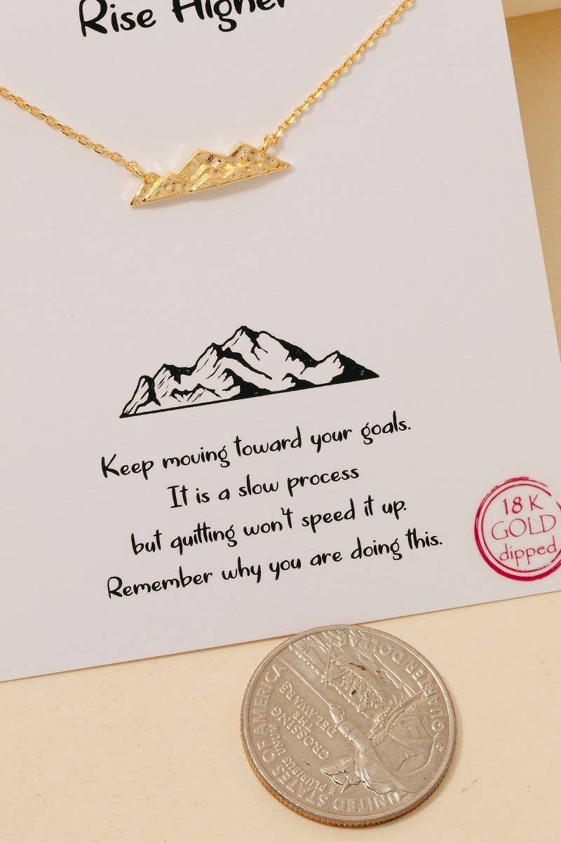 Gold Dipped Mountain Necklace