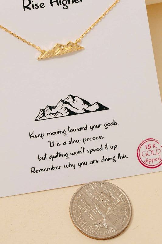 Gold Dipped Mountain Necklace