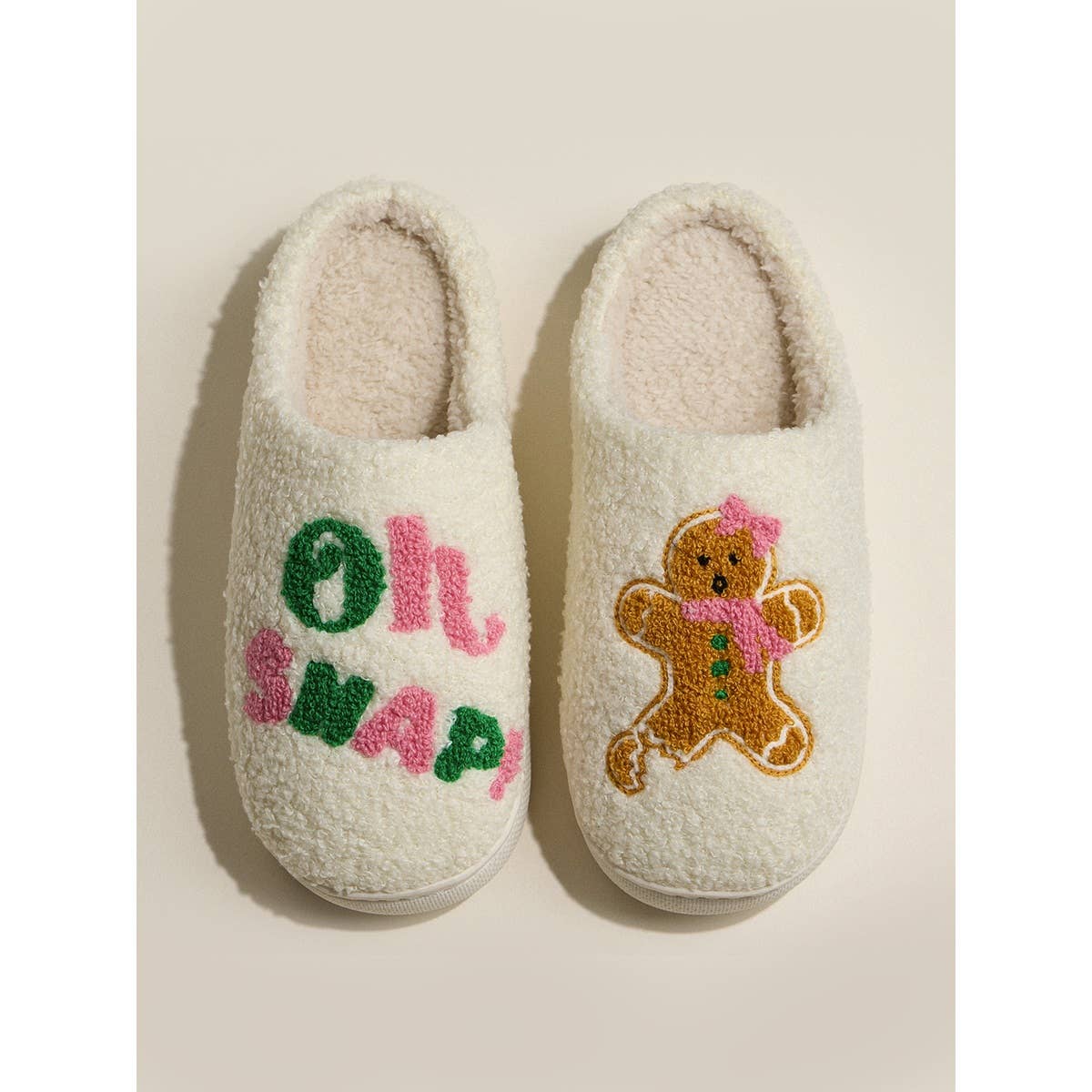 Gingerbread Fleece Slipper
