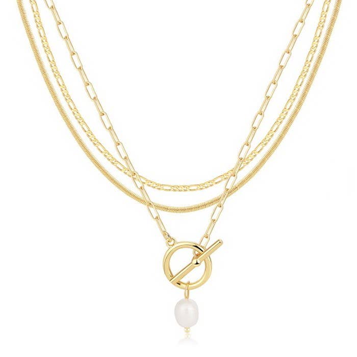 18K Dipped Tiffany Necklace