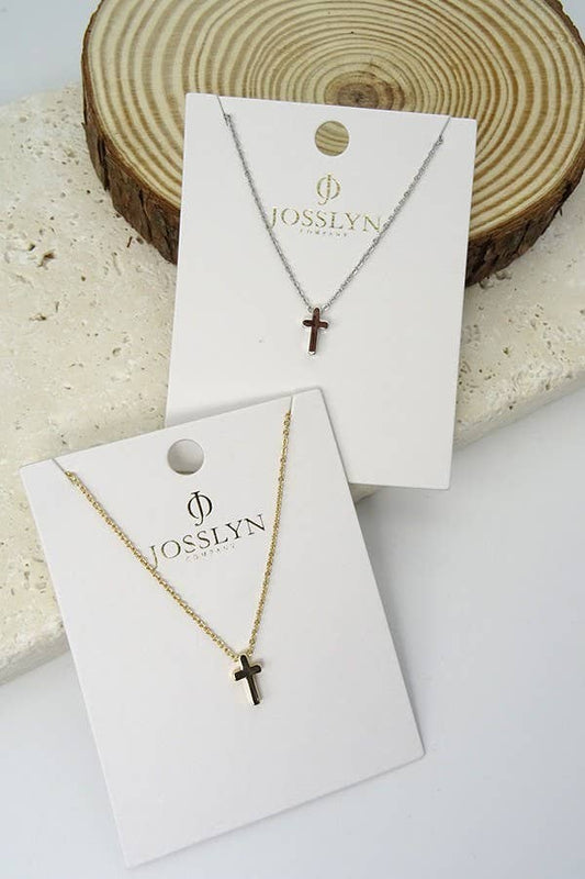 Cross Necklace- Silver