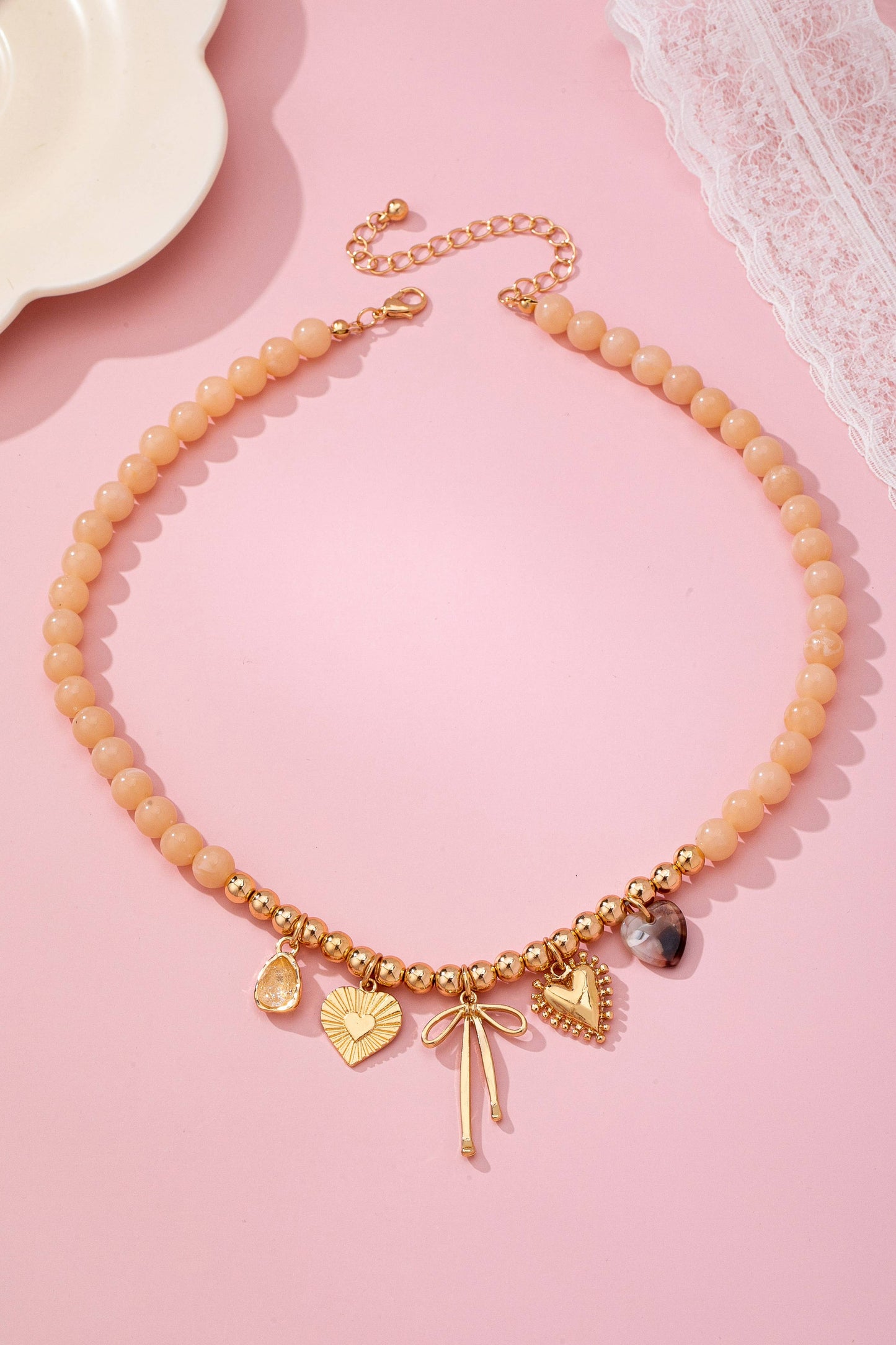 Beaded Heart Necklace