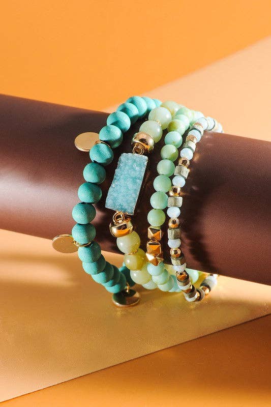 Cali Druzy Bracelet Set