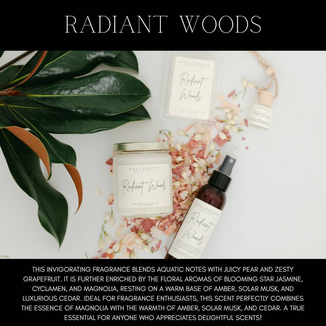 RADIANT WOODS | 8 OZ CANDLE