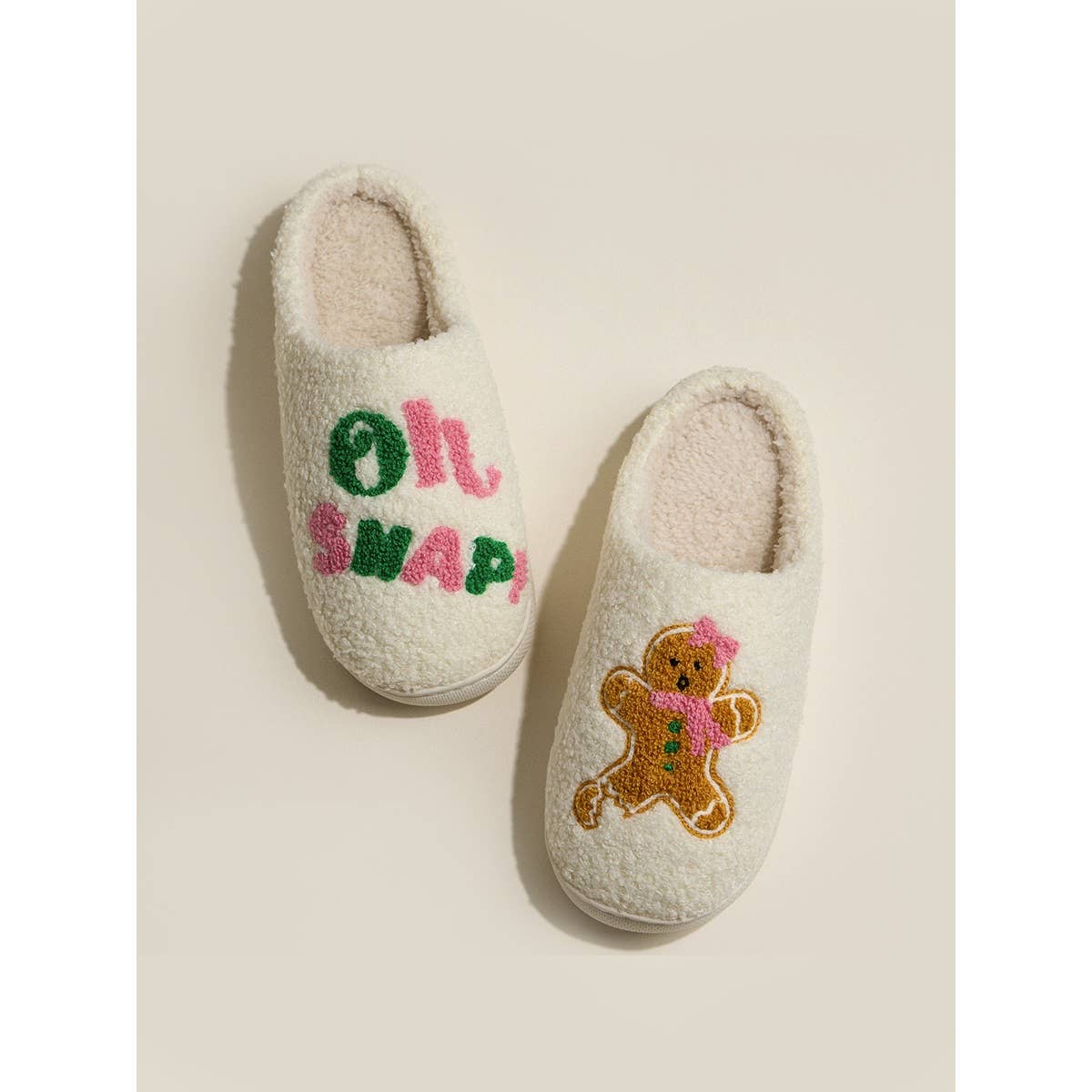 Gingerbread Fleece Slipper