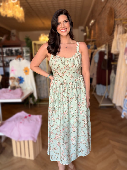 Sage Me Happy Dress