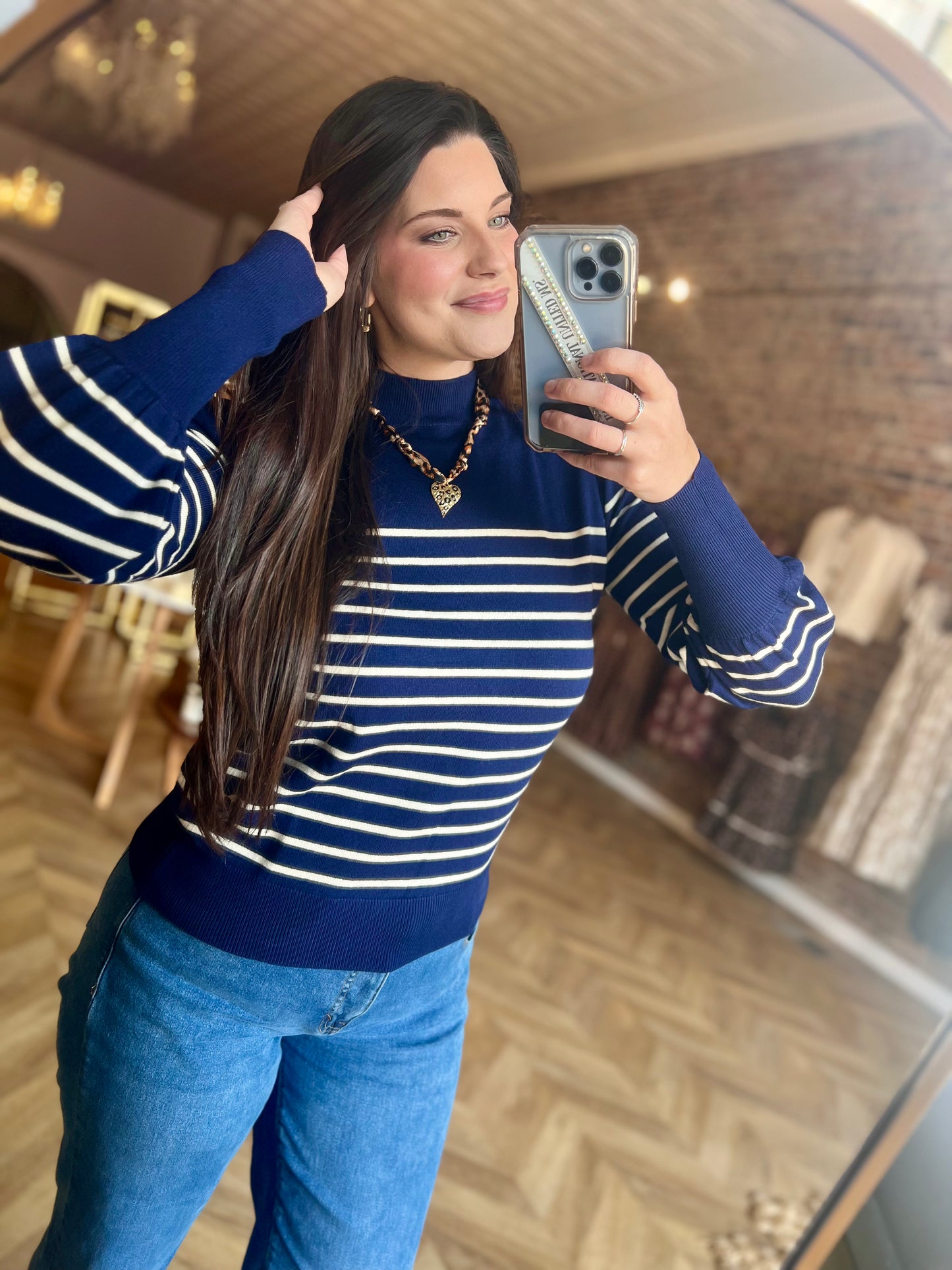 Stripe Sweater Top