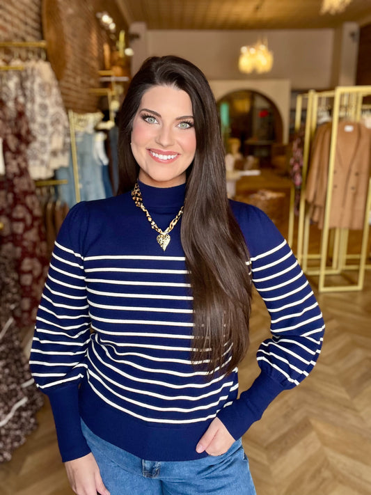 Stripe Sweater Top