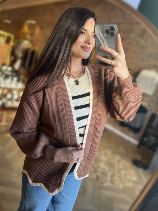 Scalloped Cardigan