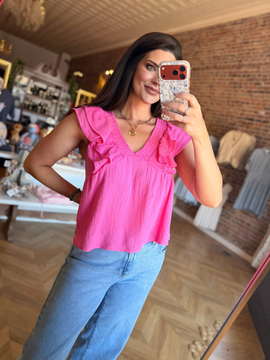 Summer Days Top- Pink