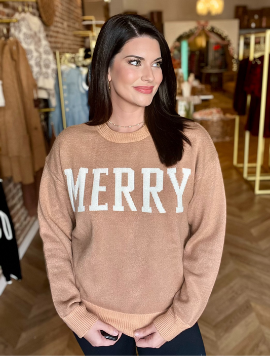 Beige Christmas Sweater