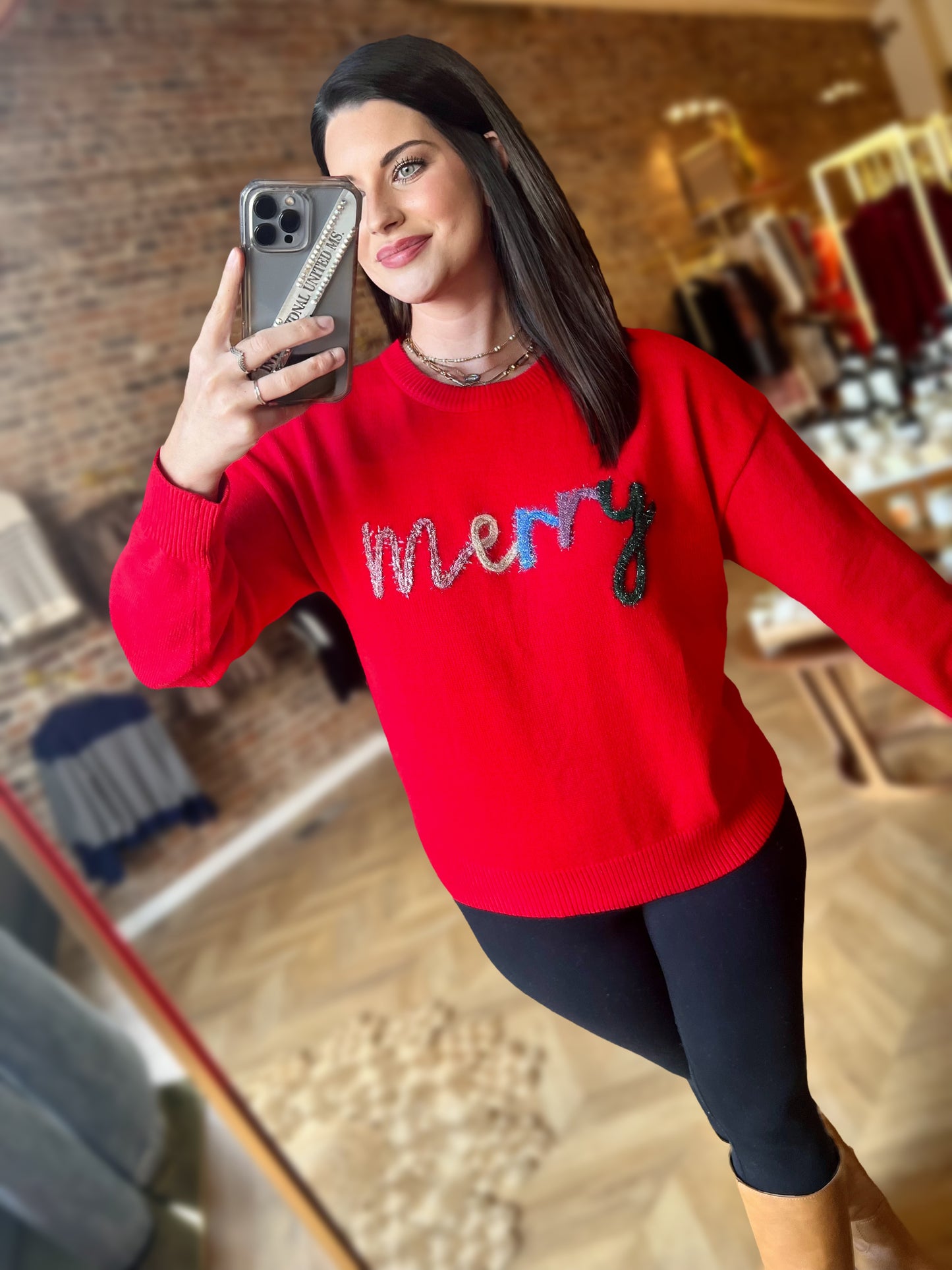 Merry Tinsel Sweater