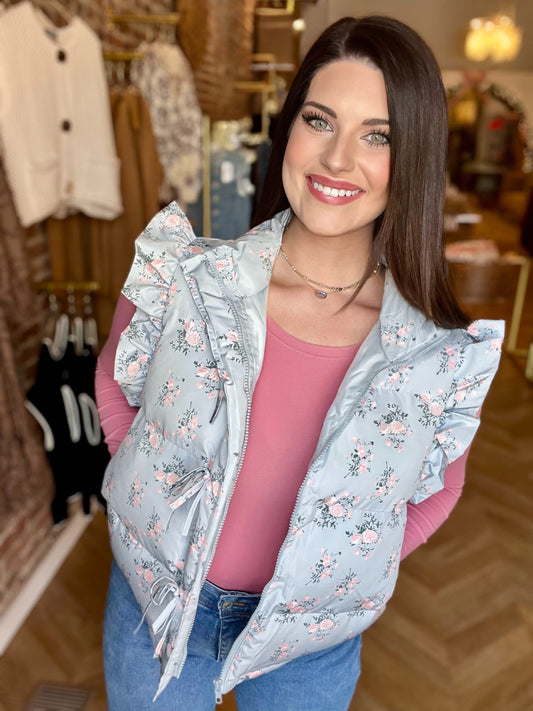 Blooming Ruffle Vest